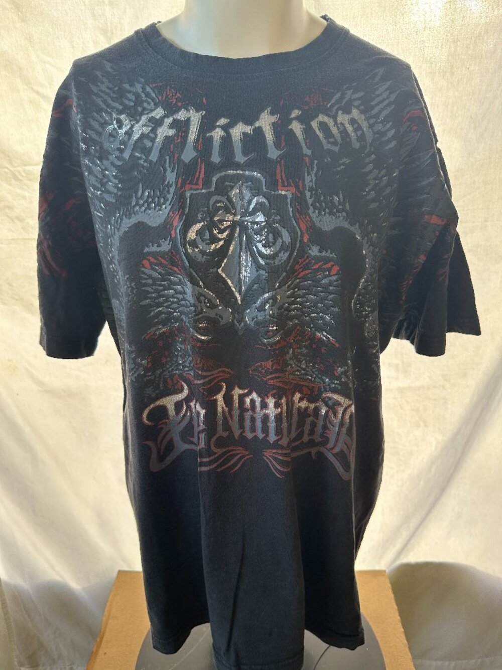 Randy Couture The Natural MMA Affliction Signature Series Men's Black T Shirt